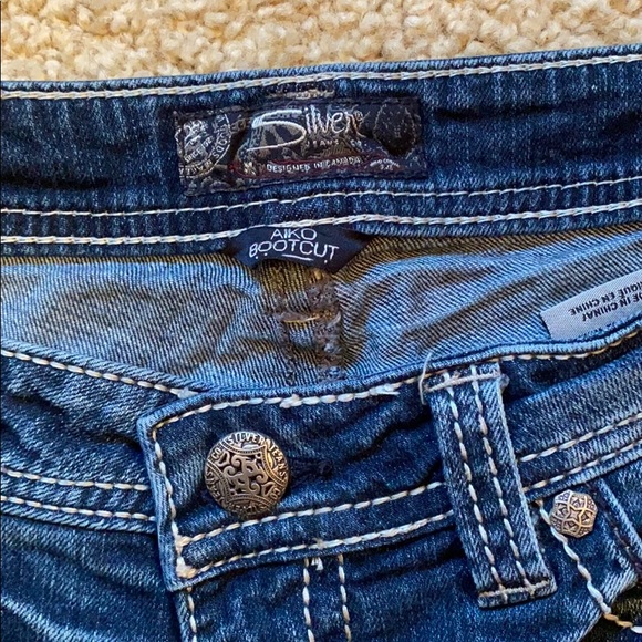 Silver Women’s Bootcut Thick Denim Jeans (W30) - Picture 2 of 6